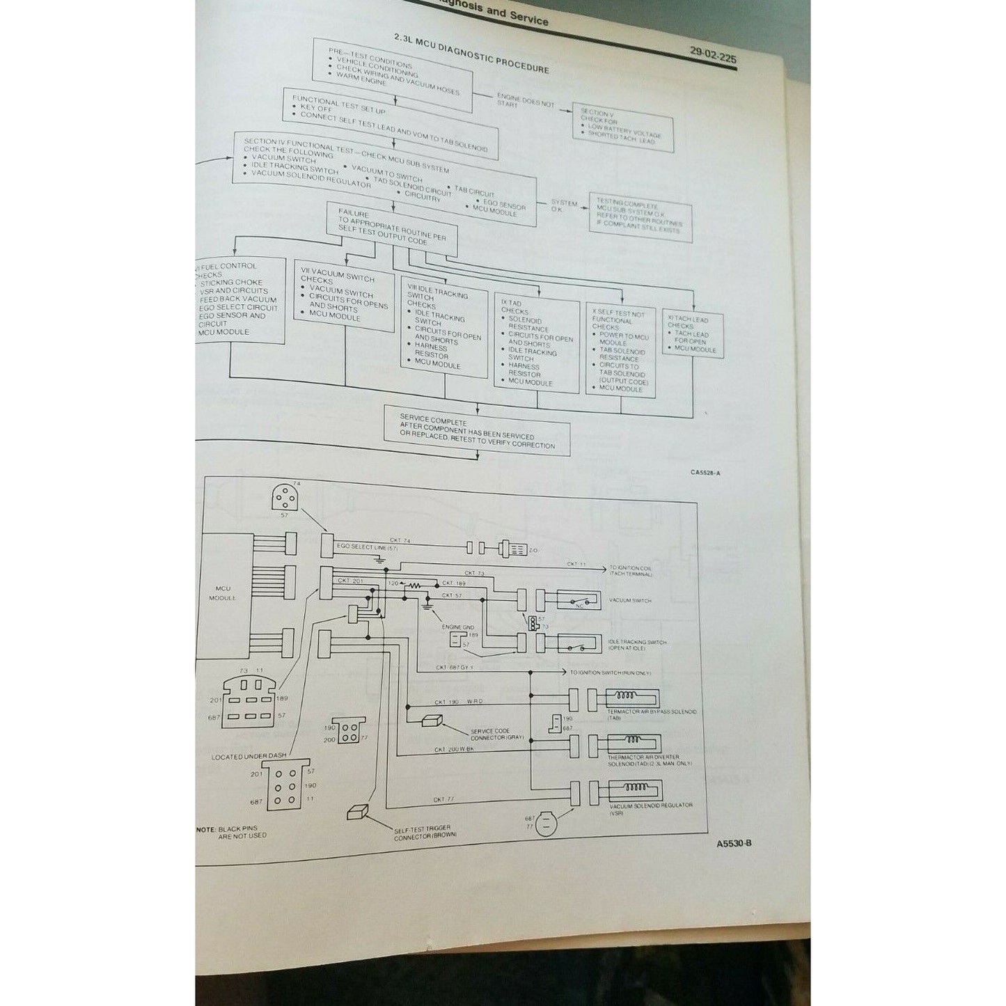 Book 1980  Ford  Car Shop Manual Engine Diagnosis Emissions All Models
