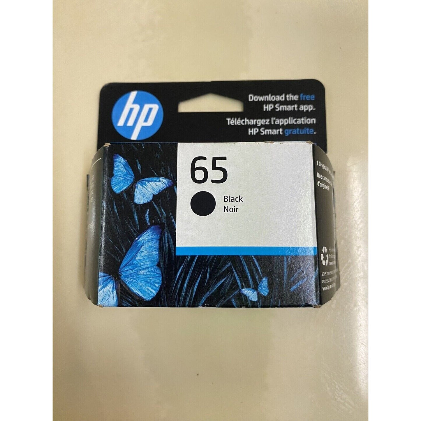 HP 65 Black Ink Cartridge Genuine OEM Original New Sealed Exp 02/24