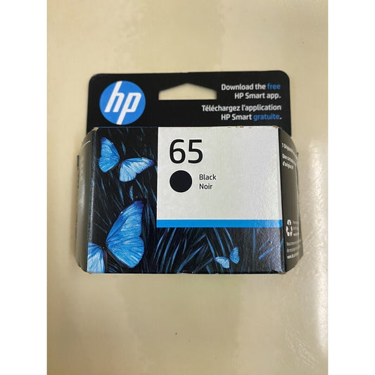 HP 65 Black Ink Cartridge Genuine OEM Original New Sealed Exp 02/24