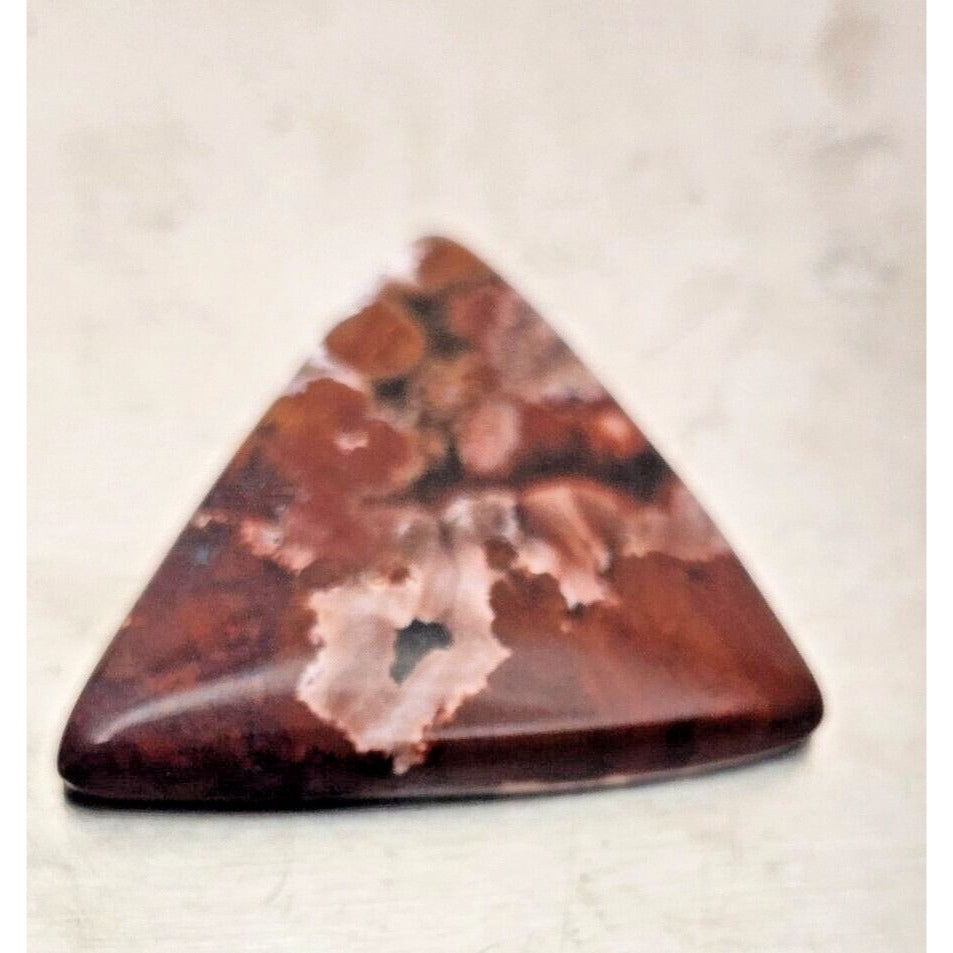 Gemstones Loose Coffee Jasper Triangle 6.2 gr Pendant Size 32 mm x 32 mm