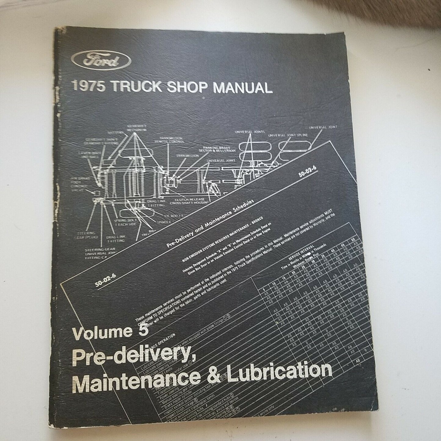 1975  Ford Truck Shop Manual Volume 5 Pre Delivery Maintenance Lubrication