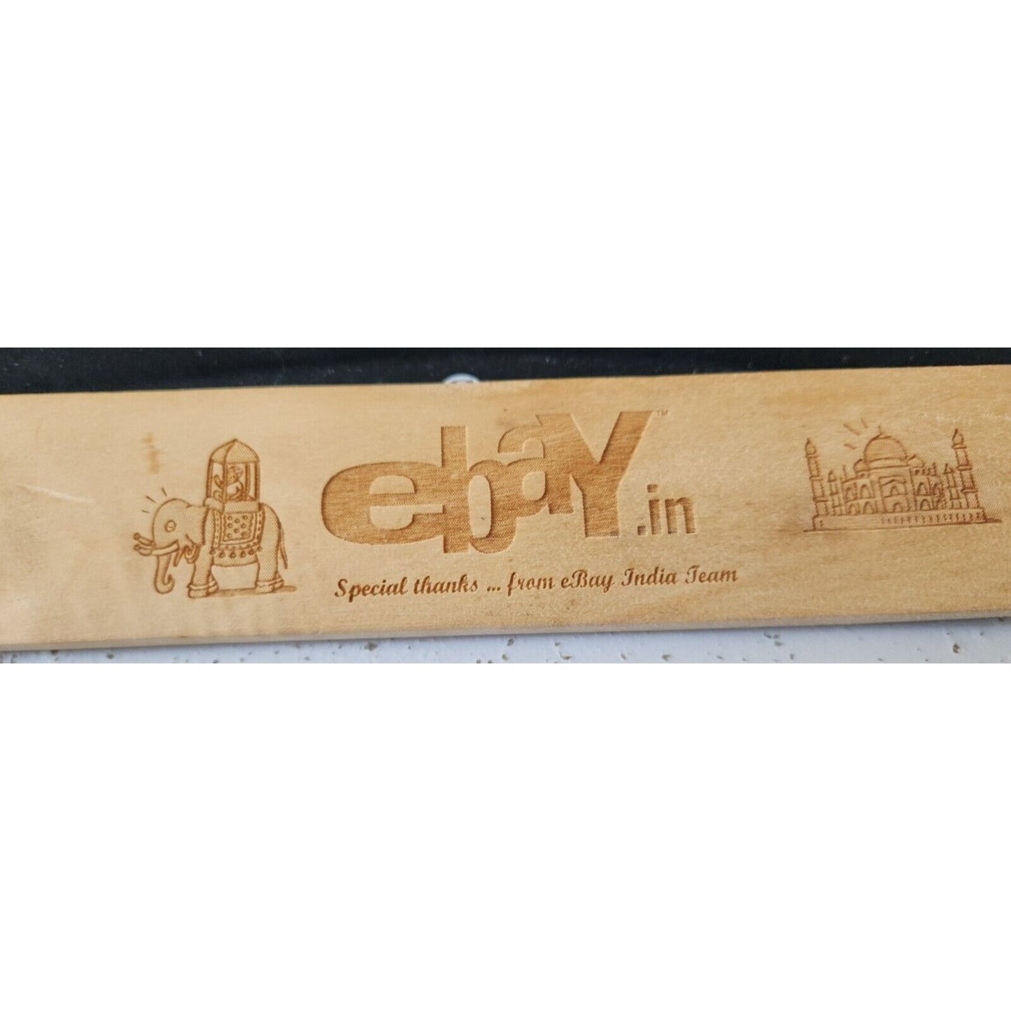 Ebay India Wood  Paddle Promo Item Red Rubber Handle 12" x 2" x 1"  Ebannayna