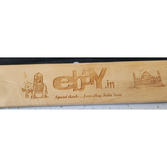 Ebay India Wood  Paddle Promo Item Red Rubber Handle 12" x 2" x 1"  Ebannayna