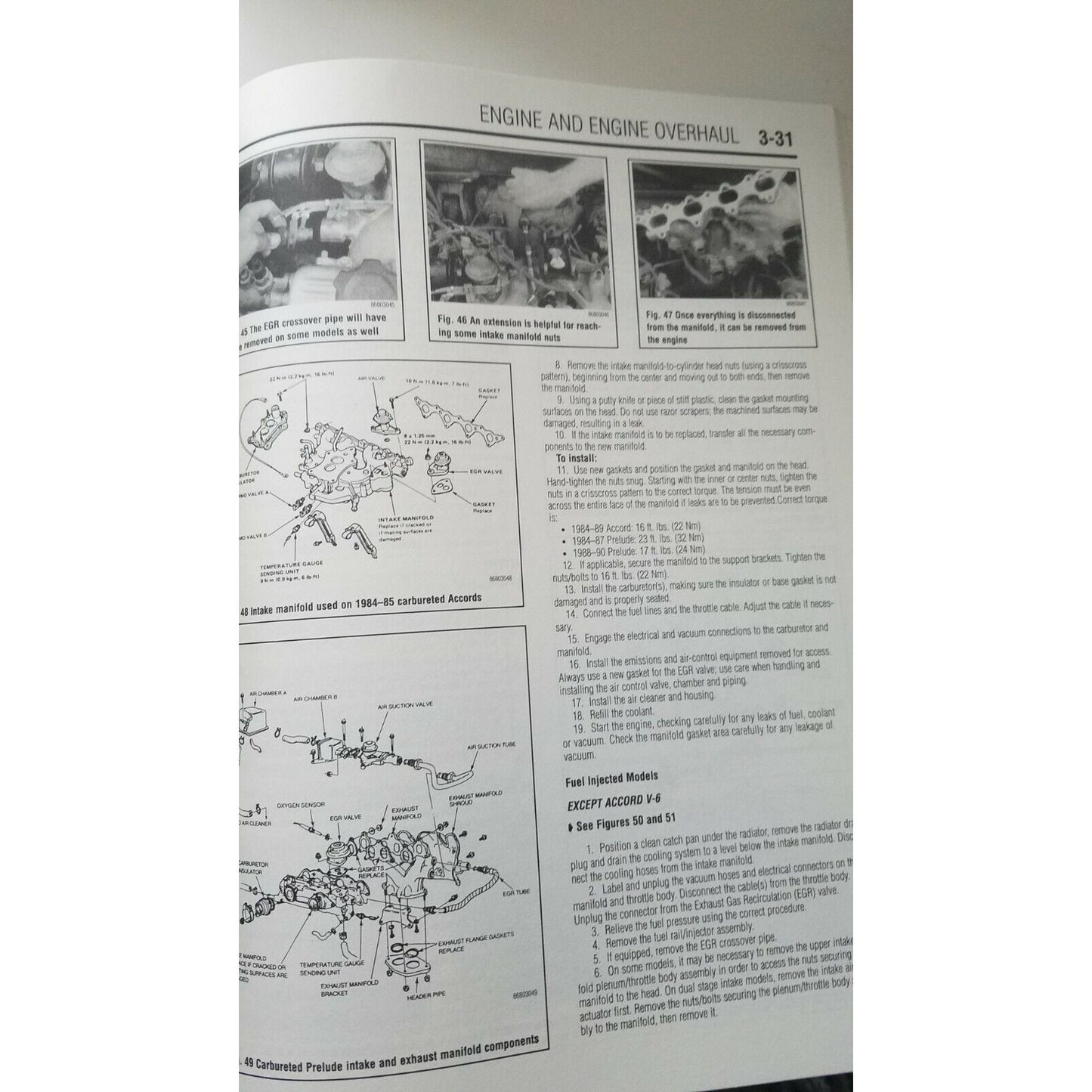 1984 - 95  Chilton's Honda Accord Prelude 1 Repair Manual # 30150