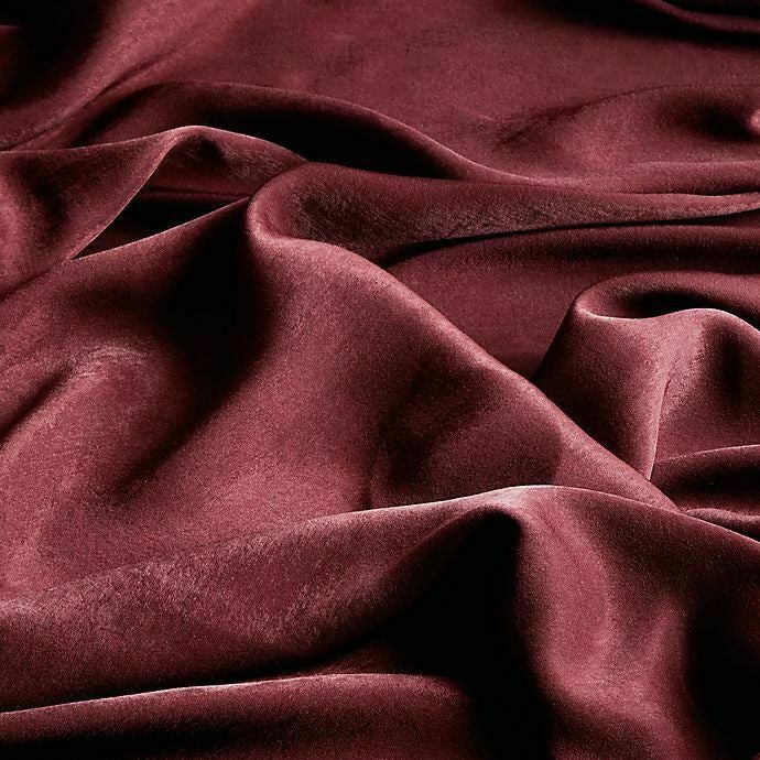 Curtain Matteo 50" x 108" Rod Pocket Sheer Window Curtain Panel - Burgundy