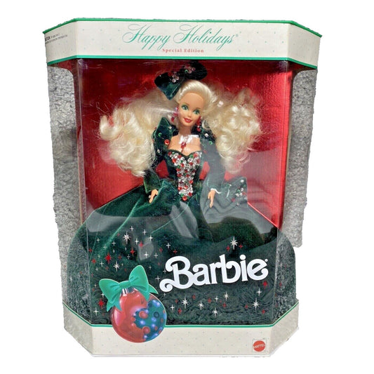 Vintage 1991 Happy Holidays Barbie Doll Christmas Special Edition Mattel #1871