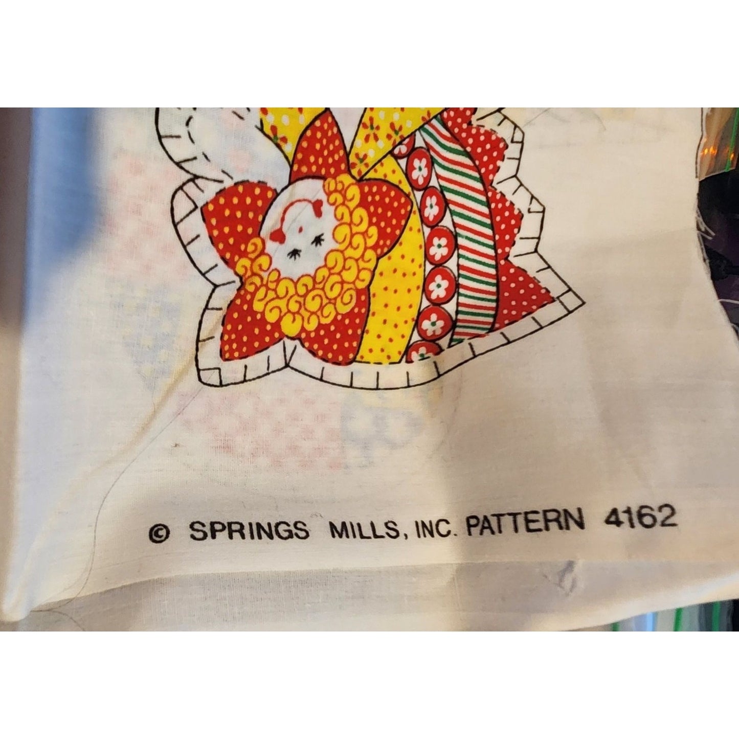 Craft Kit Ornaments Springs Mills, Inc. Pattern 4162  Tree Candy Cane Angel Santa Doll Bell  16" x 44"