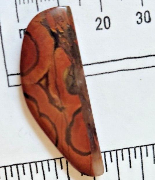 Gemstones Matched Pair Poppy Jasper 10 gr Earrings 50 ct Size 40mm x 10 mm