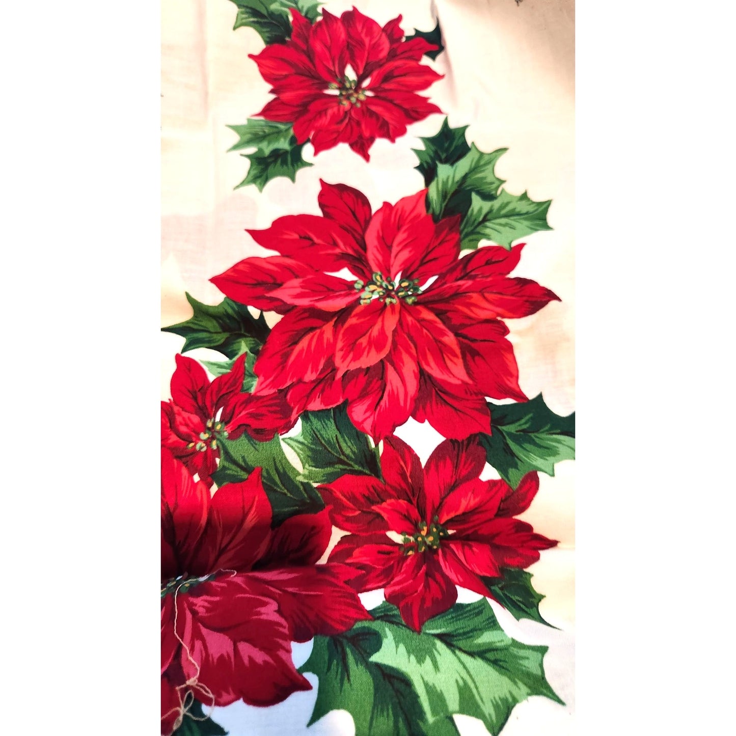 Craft Kit  Christmas Greenery Wearable Art Flowers Birds Ribbon Bows 46" x 36"