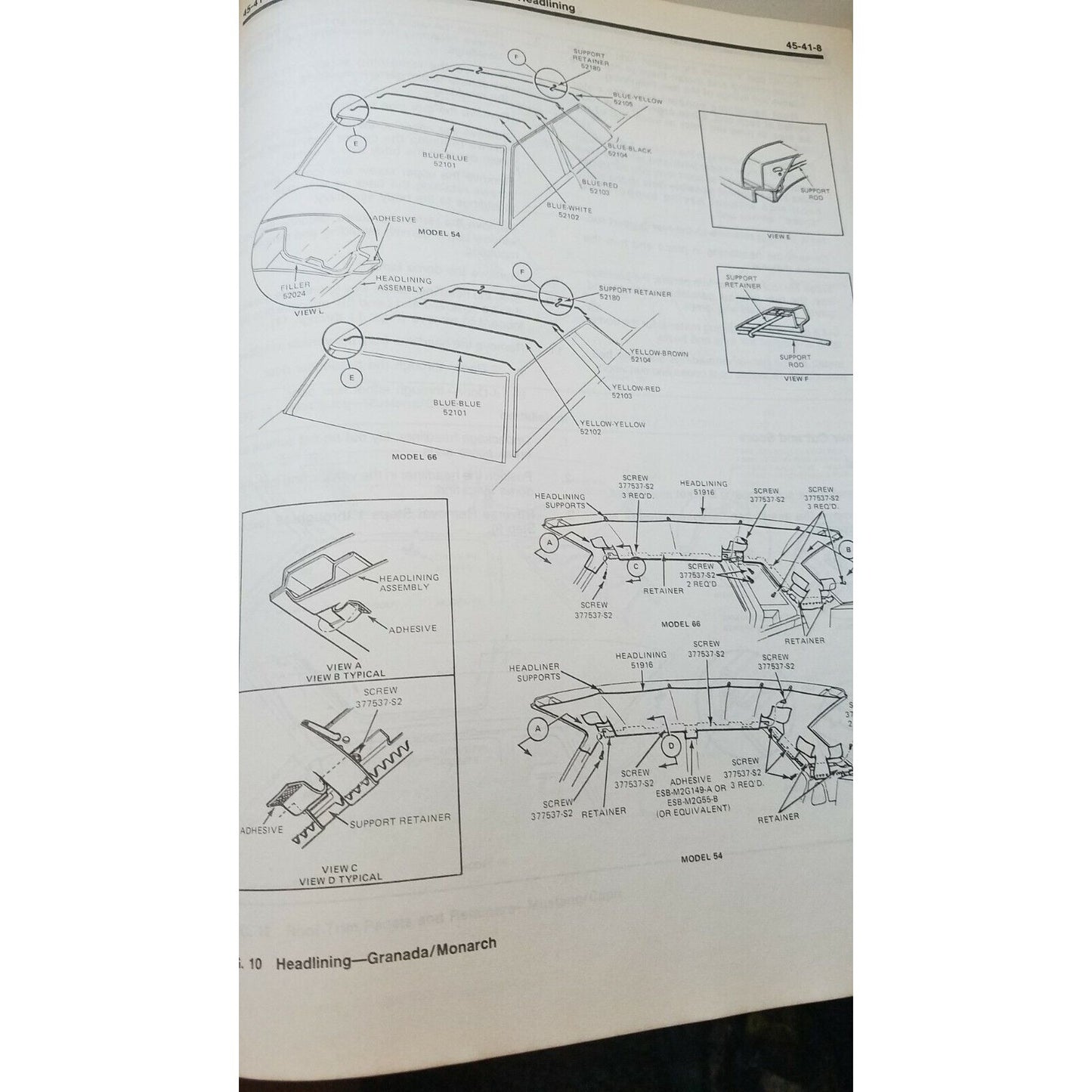 1980 Car Shop Manual Chassis Pinto Bobcat Mustang Capri Granada Monarch