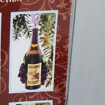 Ornament Christmas  Red Wine Bottle  4 1/2" Tall Epic Hanging