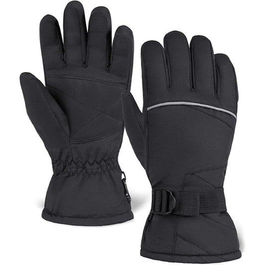 Tough OutFitters Ski Gloves - Thermal Waterproof Snow Gloves - Snowboarding Insulated Gloves for Women & Men - Winter Snow & Skiing Gloves