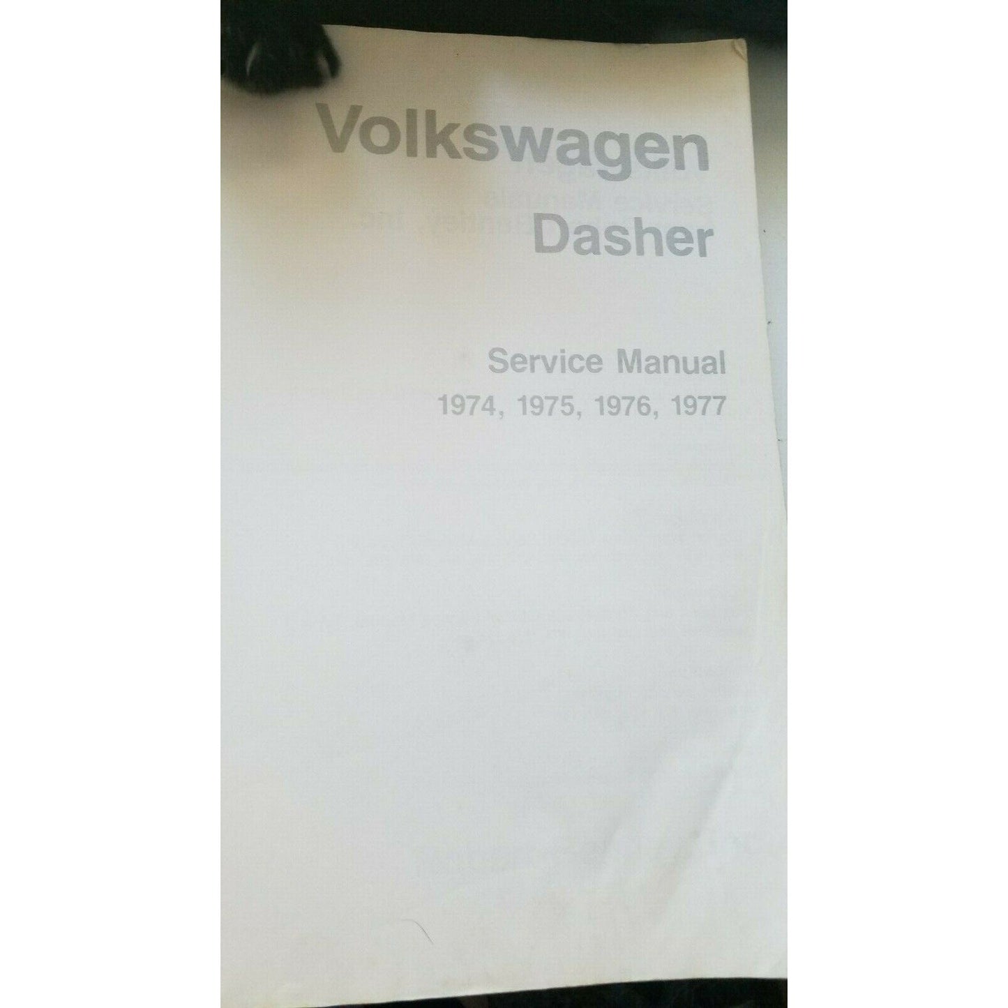 1974 -1977  Robert Bentley  Volkswagen Dasher Service Manual
