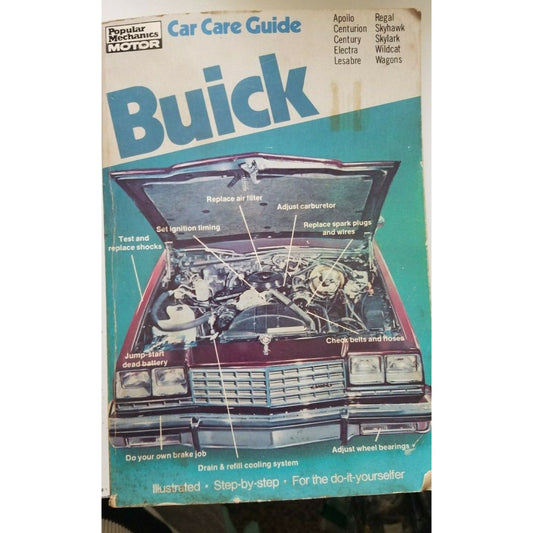 Book Popular Mechanics Car Care Guide Buick Apollo Centurion Century Electra