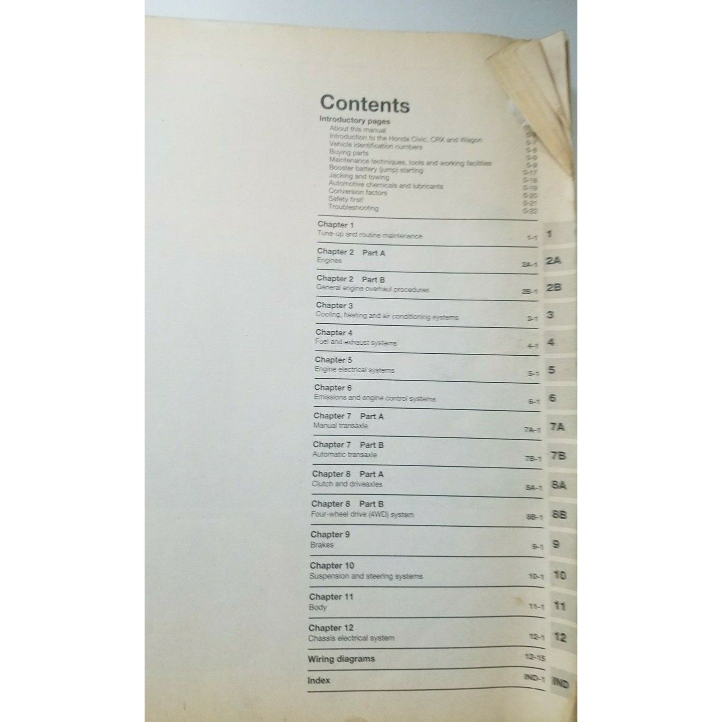 Book 1984 thru 1991  Haynes Honda Civic All Models Teardown Rebuild Repair Manual