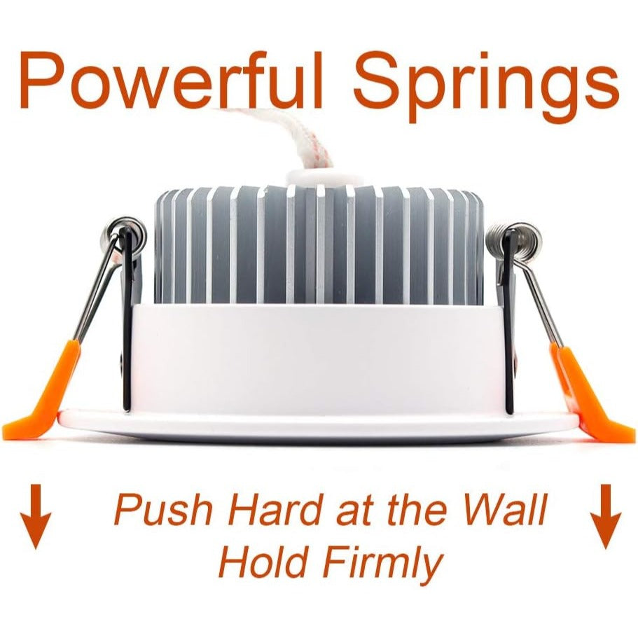 3 inch Dimmable LED Recessed Lighting, 5W Retrofit Downlight, 6000K Daylight White, CRI 80 with LED Driver, as AC 110V Ceiling Light Fixtu