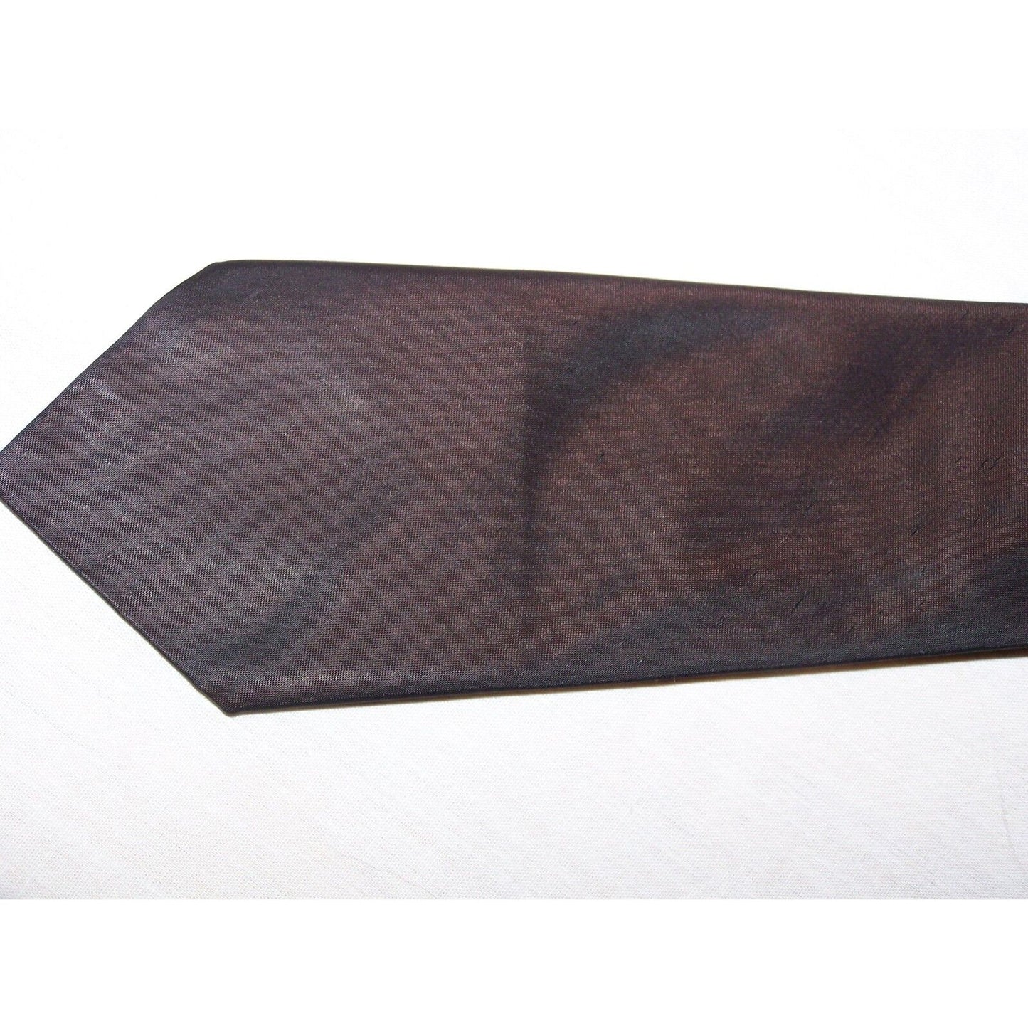 Tie Men's Polyester Neck Tie Burnt Orange Black Geometric Dacron Madmen Style