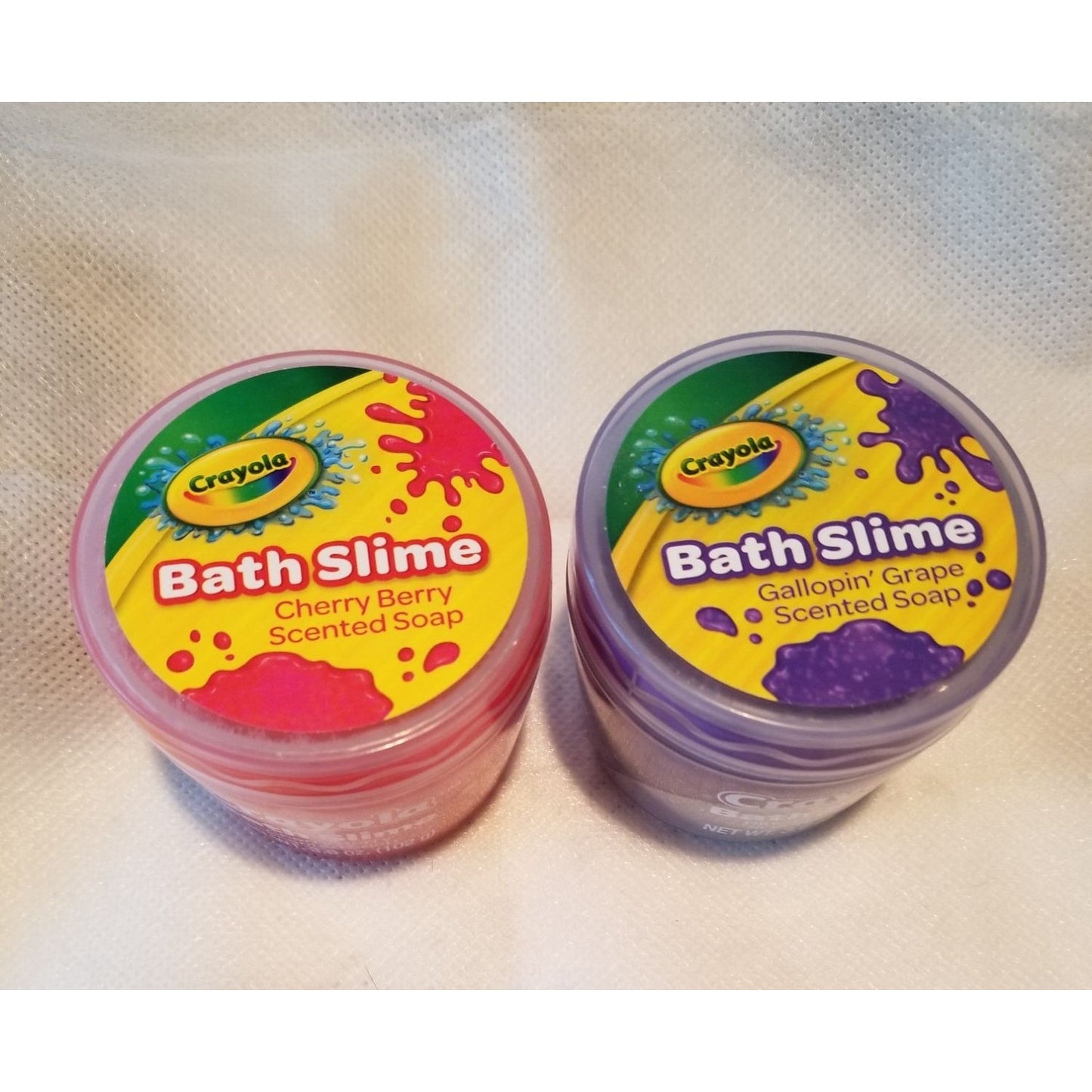 Crayola Bath Slime Scented Soap, Cherry Berry & Blue Berry Blue Pack Of 2 3.6 oz Each