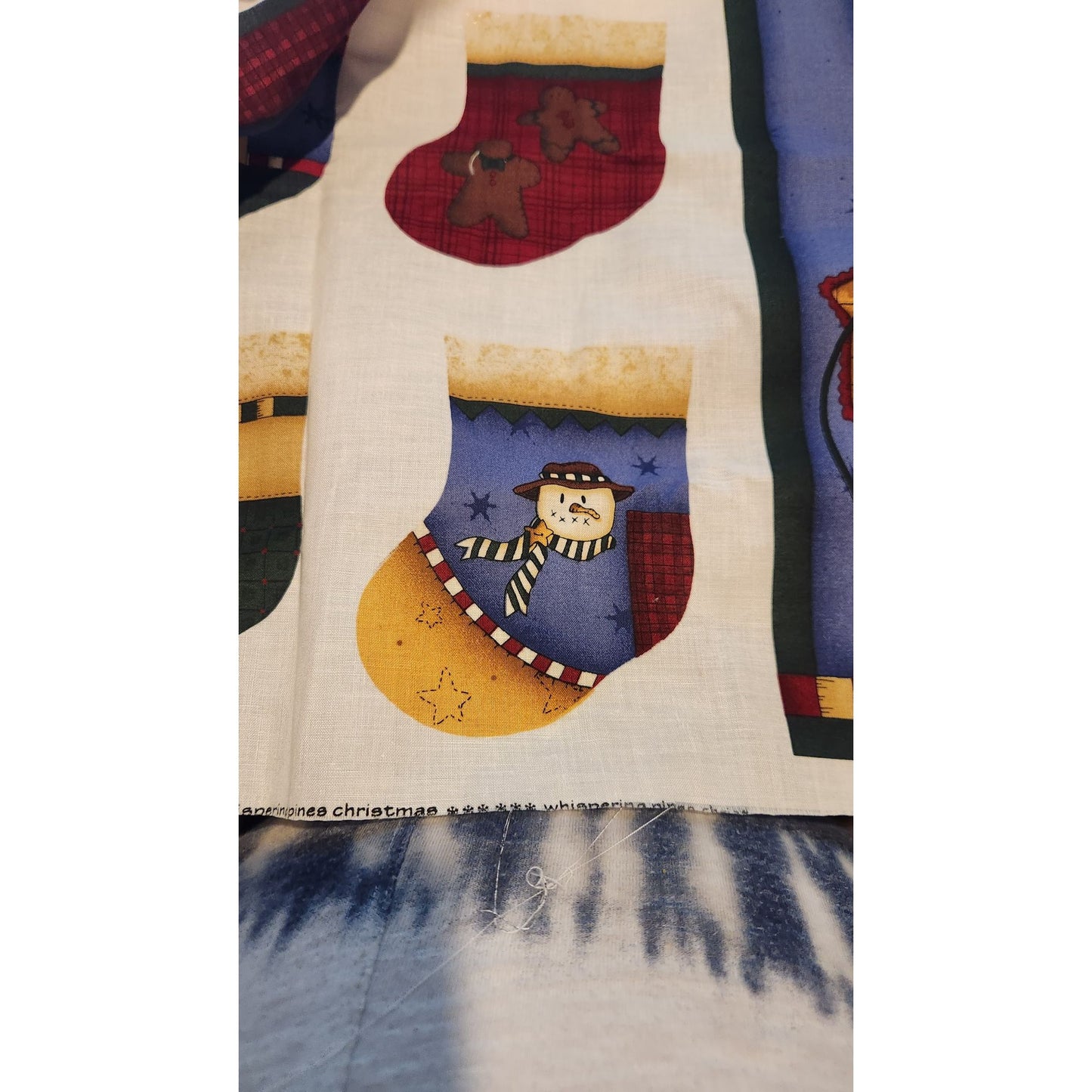 Craft Kit Whispering Pines Christmas Panel 36 x 60 Make several items applique