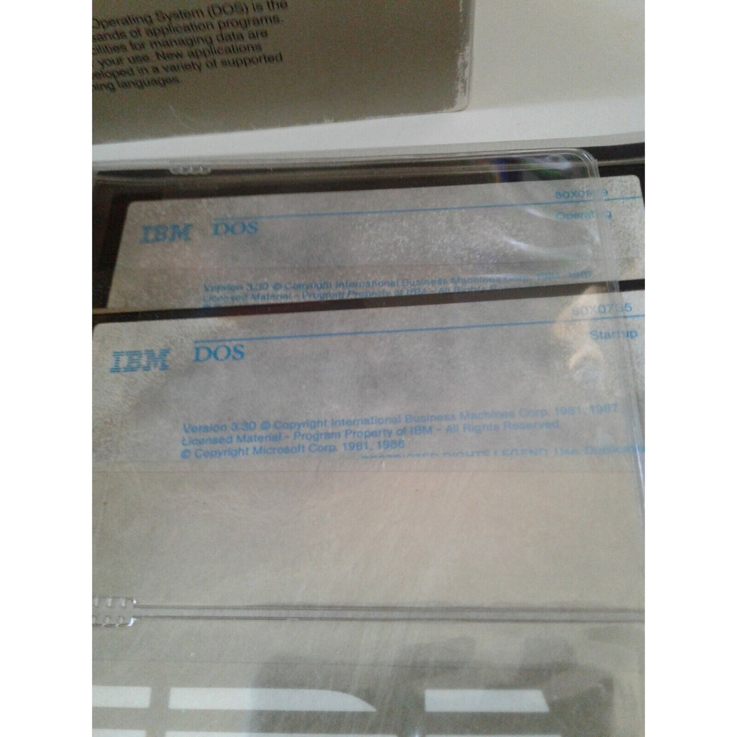 IBM Disk Operating System Version 3.30 3.5 & 5.25 Diskettes 1987