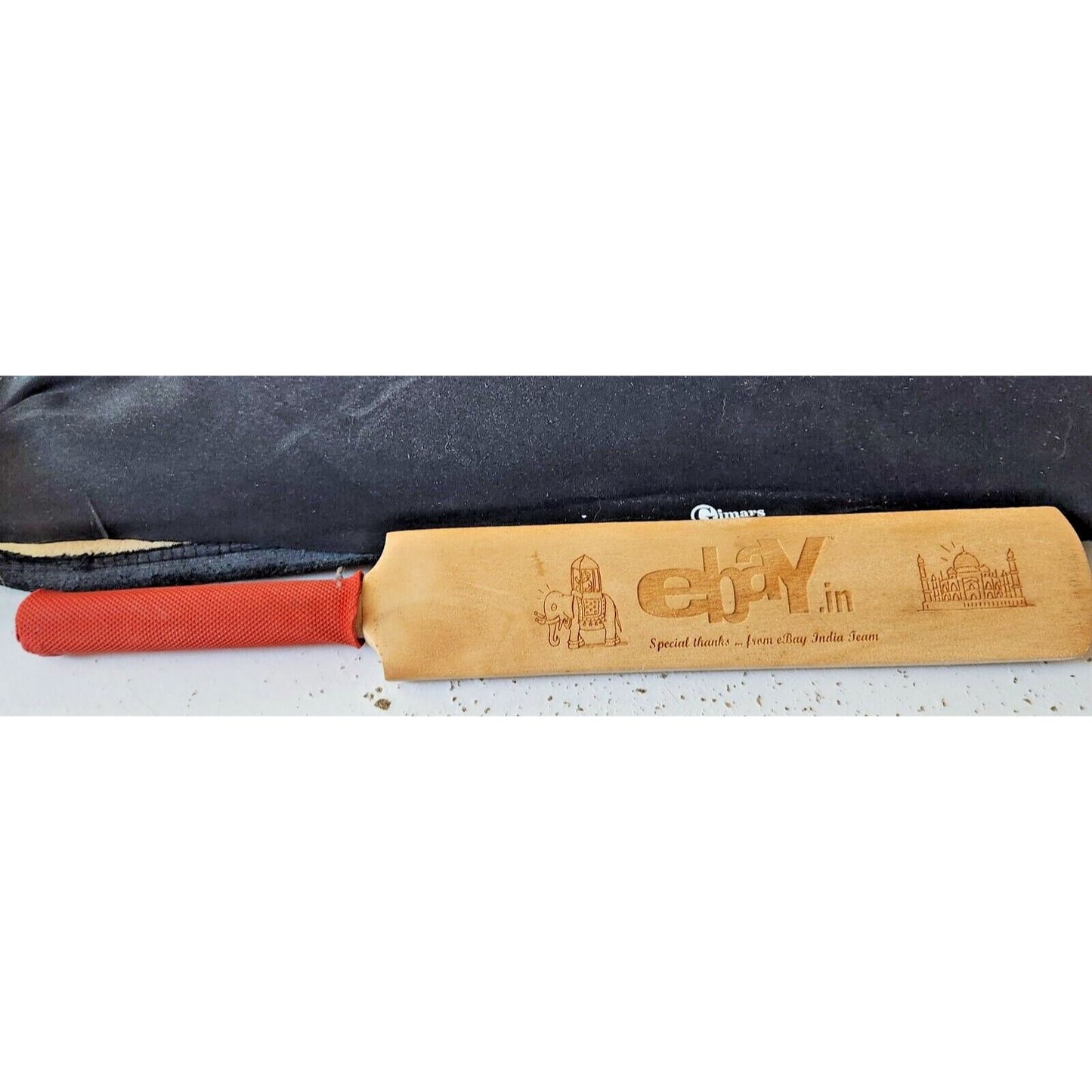 Ebay India Wood  Paddle Promo Item Red Rubber Handle 12" x 2" x 1"  Ebannayna