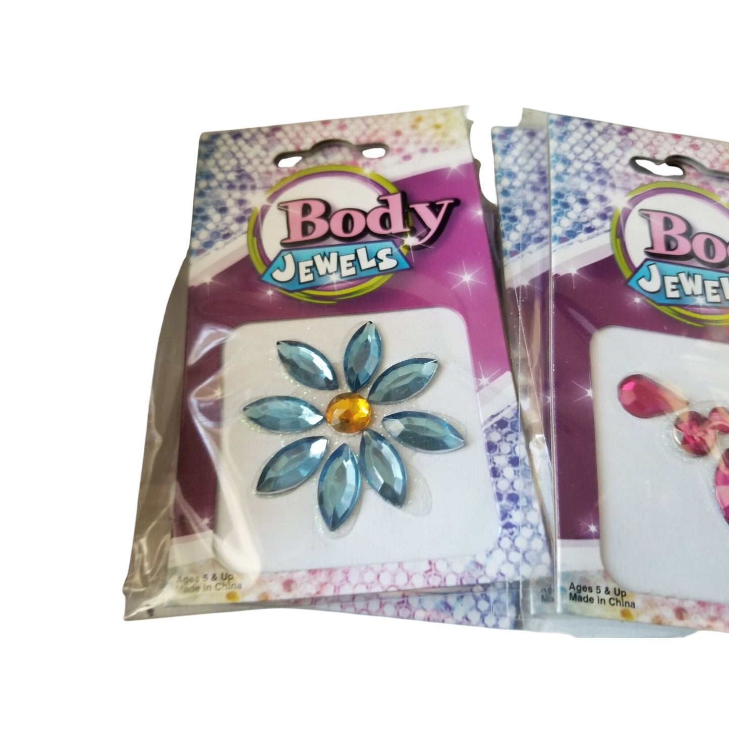 Jewelry Body Jewelry 12 2 each 6 Designs Peel and Stick 1 1/2 " to 2"
