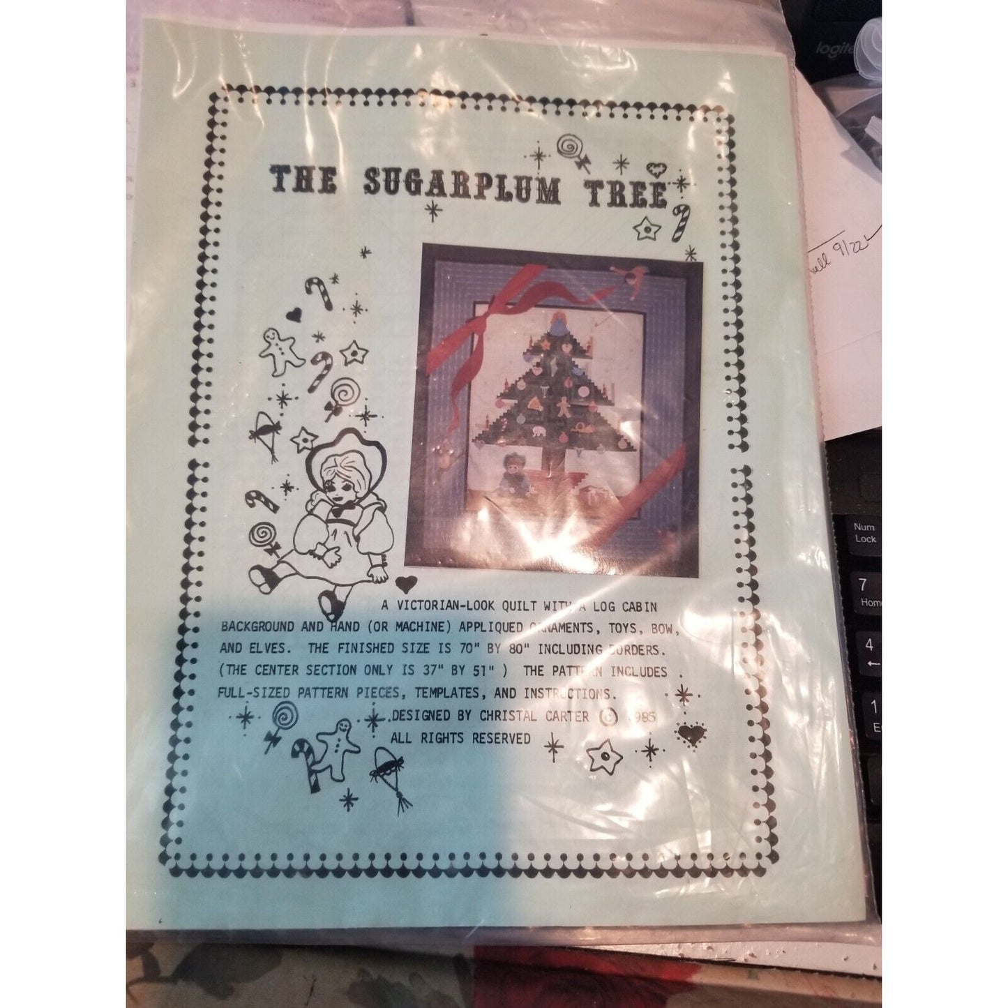 Craft Pattern The Sugarplum Tree Victorian Look Quilt 1985  Instructions