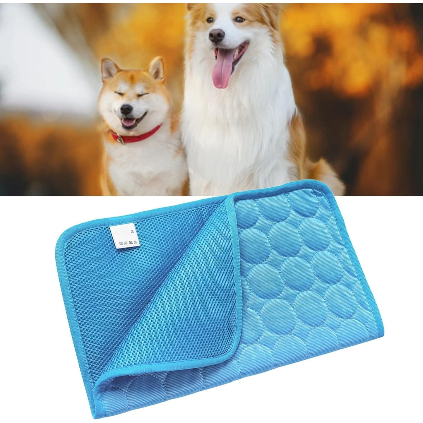Dog Cooling Mat Pet Cooling Pads Dogs & Cats Pet Cooling Blanket for Outdoor Car Seats Beds 22IN x 28IN