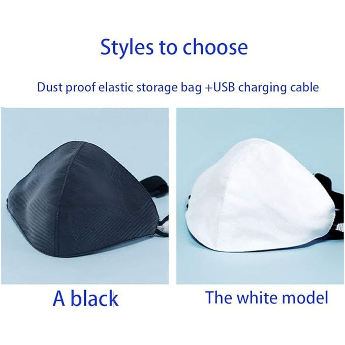 Face Mask LED Light up Face Mask 7 Color Lights USB Rechargeable Glowing Luminous Mask