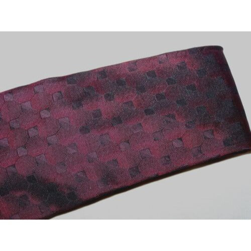 Tie Men's Silk Neck Tie Red Back Made by  DKNY Geometric Squares Holiday