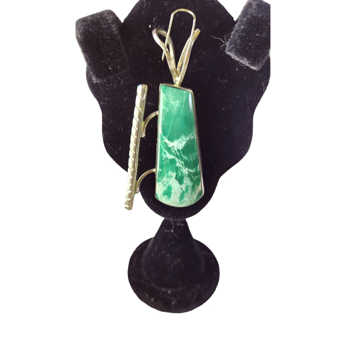 Pendant 925 Silver and Australian Variscite 14.4 Grams Jerry Harr 30 mm x 18 mm Stone
