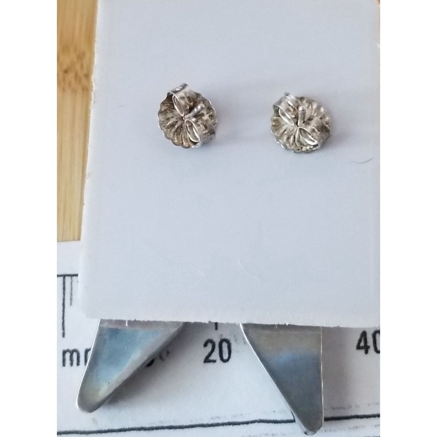 Earrings Lapis & Malichite  10.9 Gr 14.5 ct  20 mm  x 47 mm  Silver 925  2 Stones