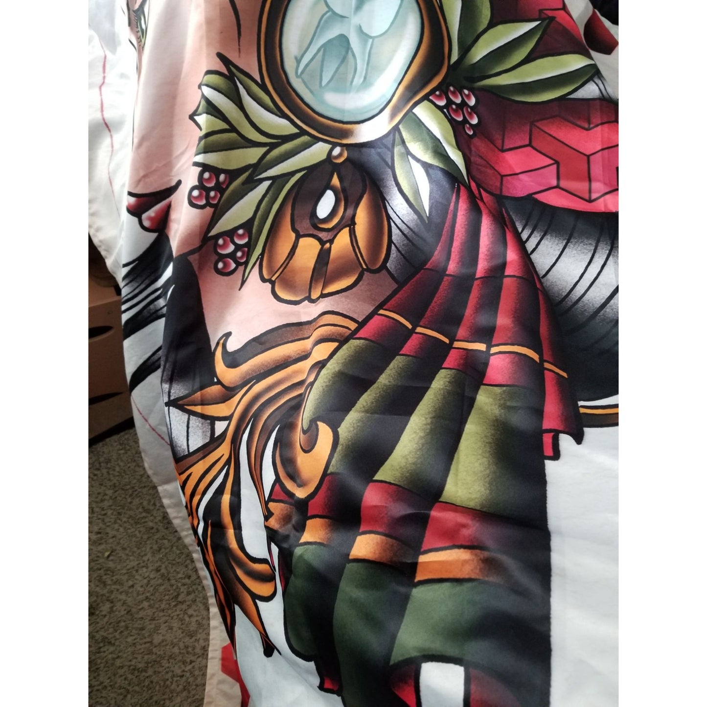 Ambesonne Trippy Art Tapestry, Deck Card Games Female Lady with Feather on Head Boho Graphic, Wall Hanging for Bedroom Living Room Dorm Deco