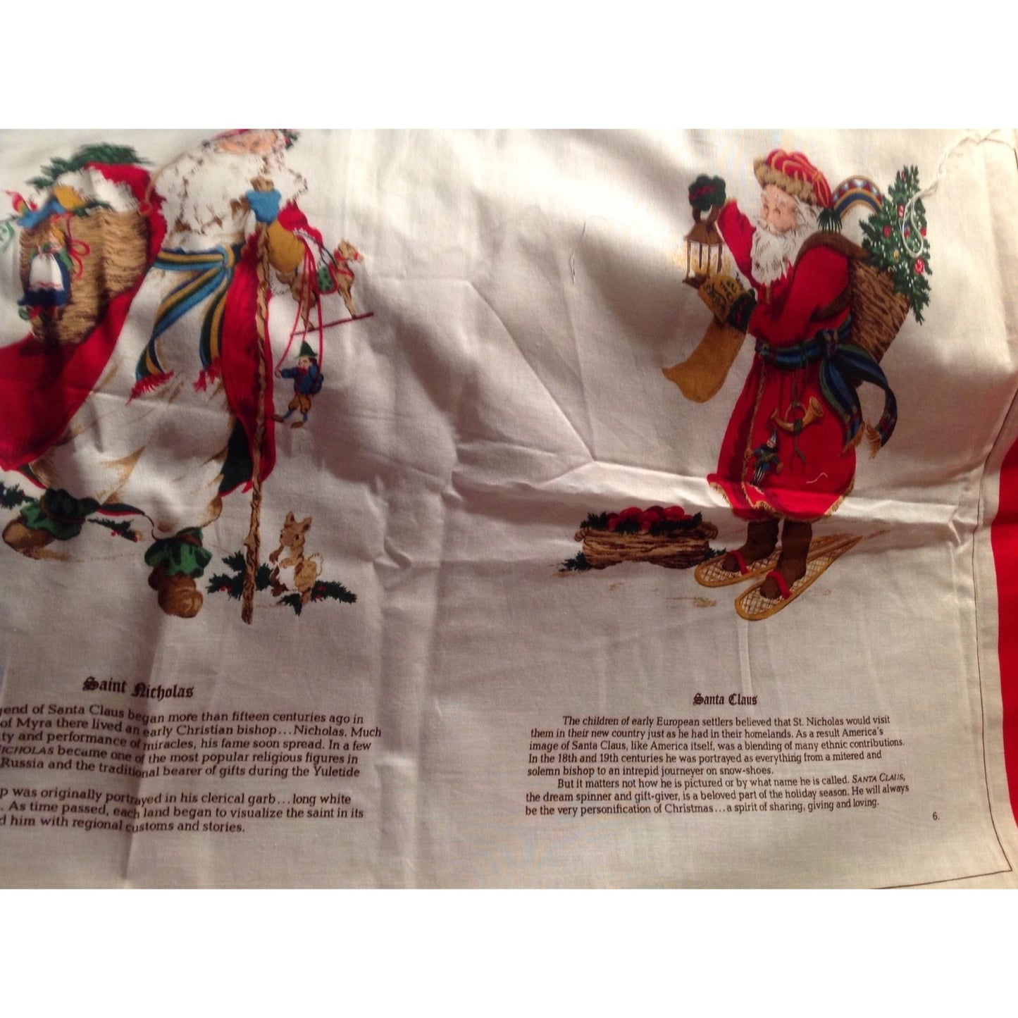 Craft Kit Father Christmas The Legend of Santa Claus Book Fabric with Instructions 44" x 36" Cranston Printworks