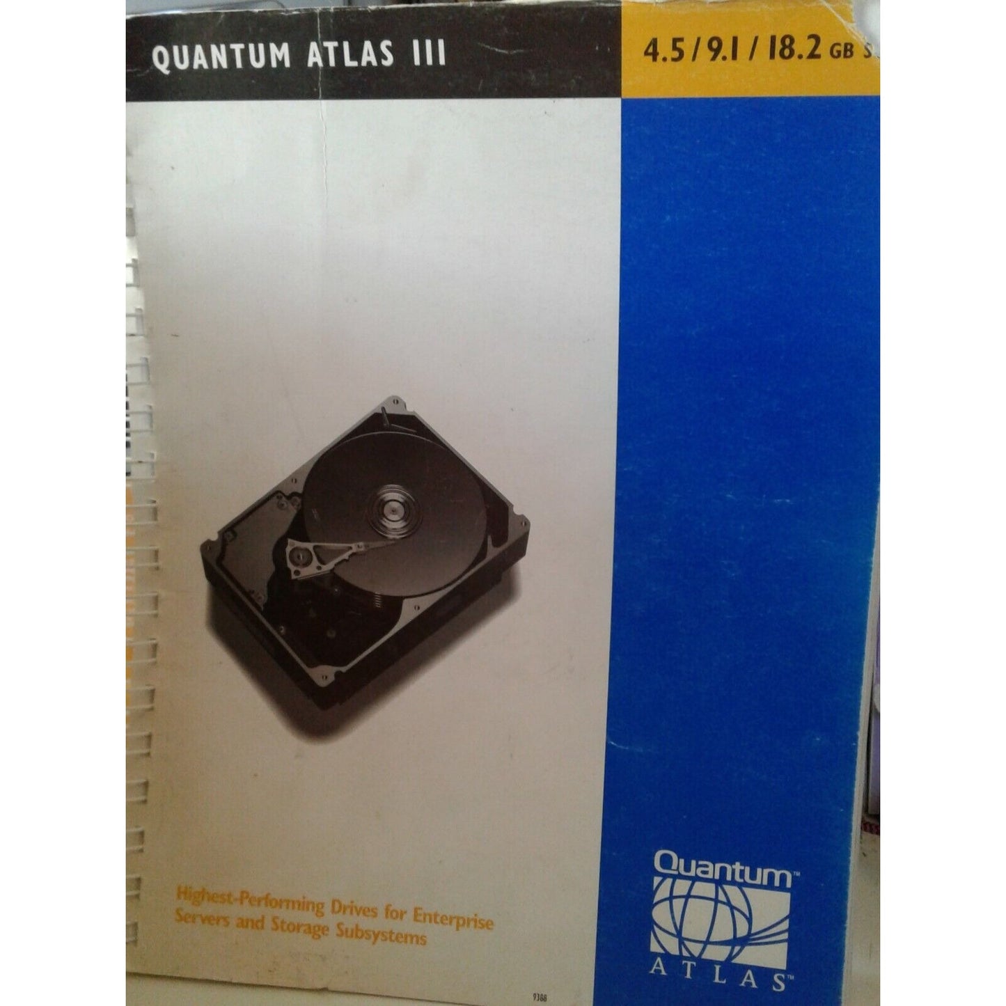 Manual Quantum Atlas III 4.5 / 9.1 / 18.2 GB SCSI Highest Performing Drives