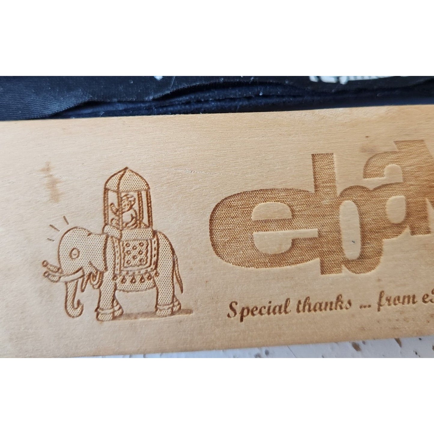 Ebay India Wood  Paddle Promo Item Red Rubber Handle 12" x 2" x 1"  Ebannayna