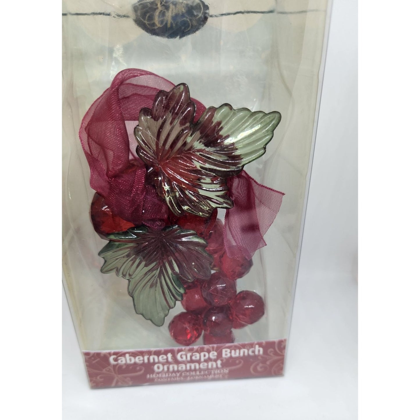 Christmas Ornament Red Grape Cluster 4 1/2" Tall Epic Hanging