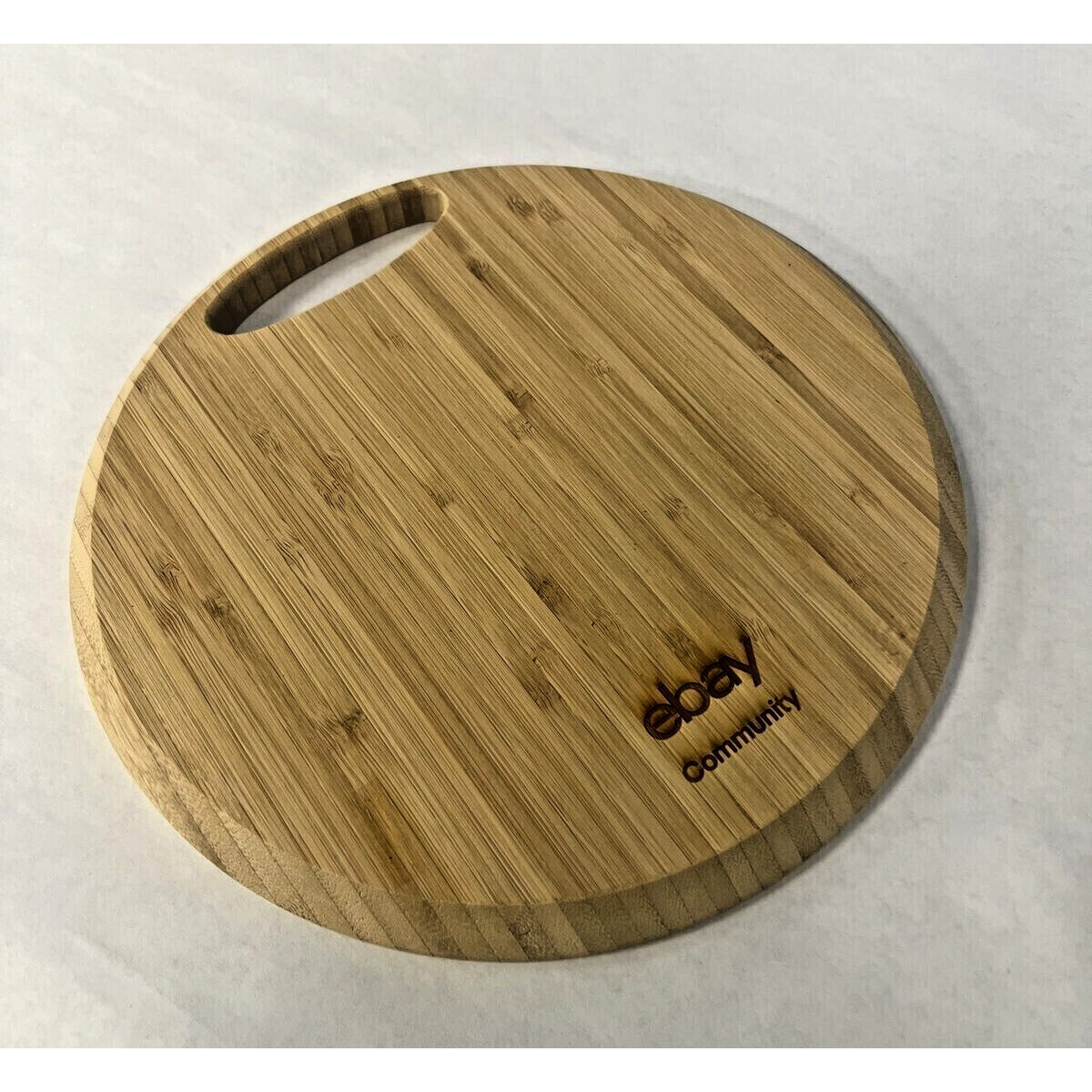 eBay Community Bamboo Charcuterie Cutting Board with Handle 8" round