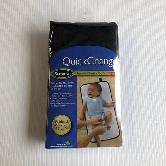 Padded Portable Changing Pad Summer Infant Quickchange Fully  Black New In Pkg