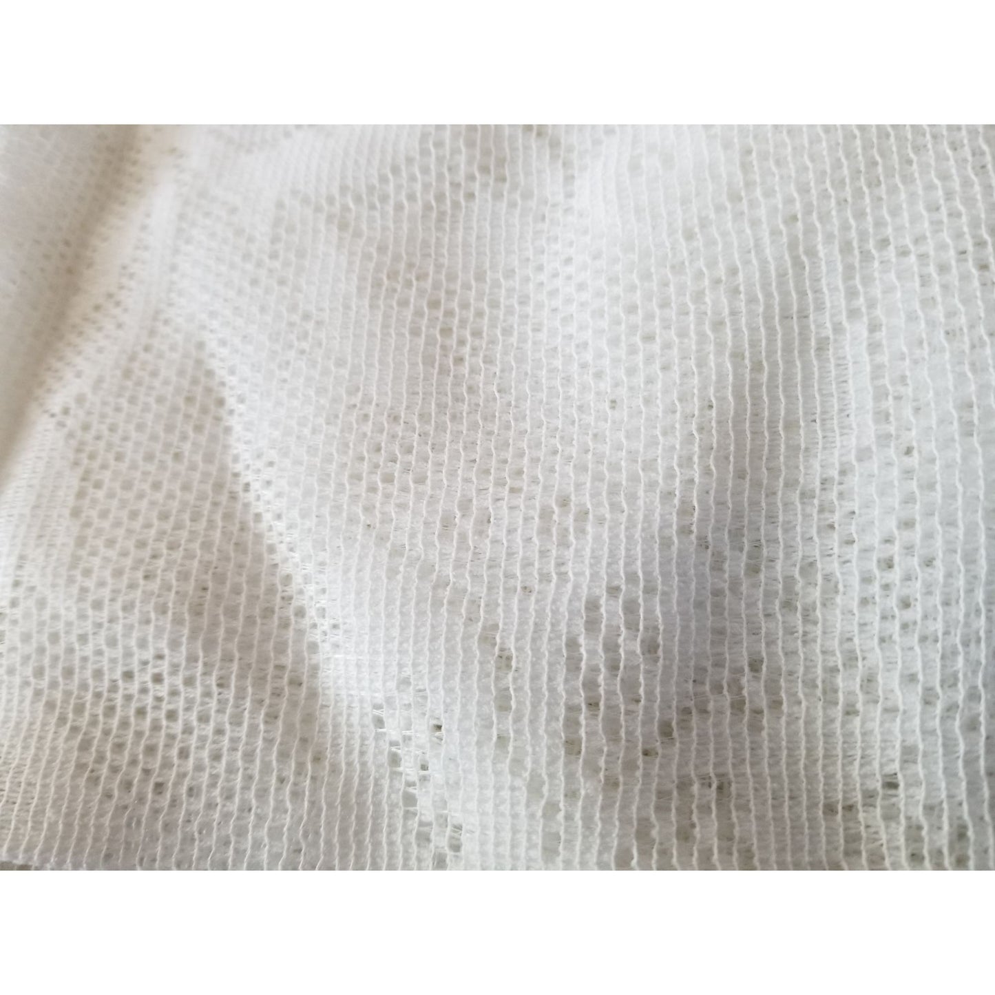 Material  White Netting Lace  Big Flowers 80" x 56"  Cotton Dress Crafting