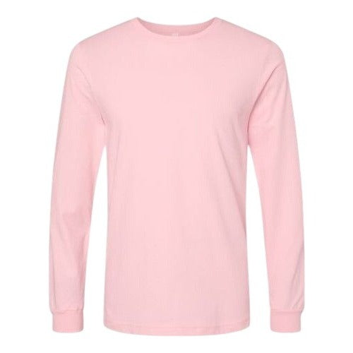 T-Shirt Pink  Long Sleeve Bella 100% Cotton Size  XLarge Comfort Fit