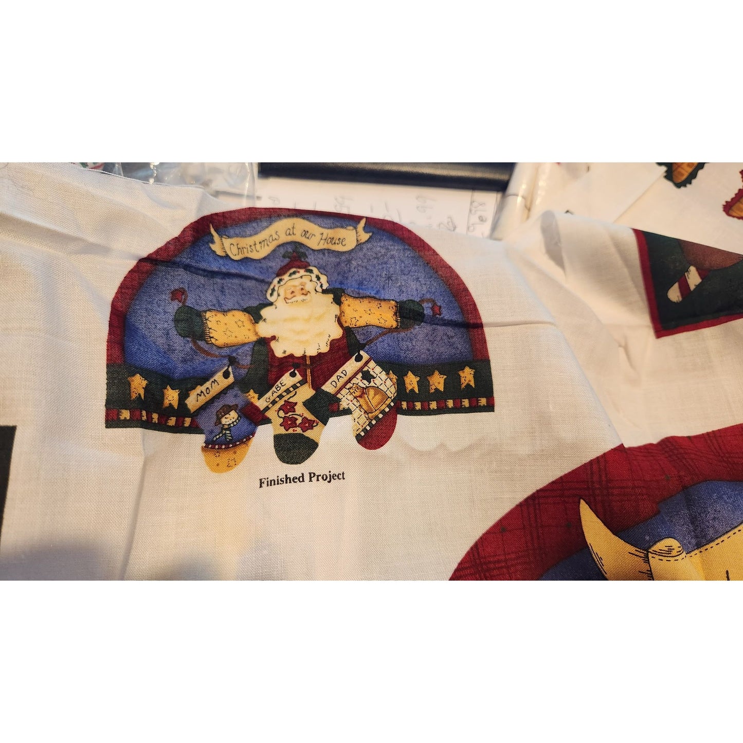 Craft Kit Whispering Pines Christmas Panel 36 x 60 Make several items applique