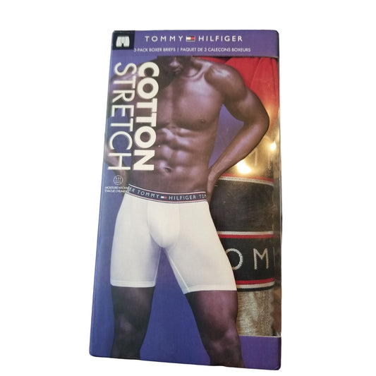 Tommy Hilfiger Size S/P Men's Cotton Stretch 3-Pack Boxer Brief
