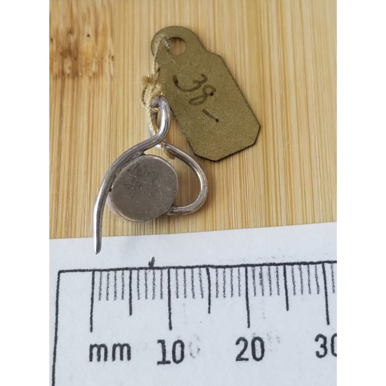 Pendant Onyx Black Silver 1.6 gr 25 cm  x 15 mm  Stone 10 cm x 5 cm Jerry Fran Harr