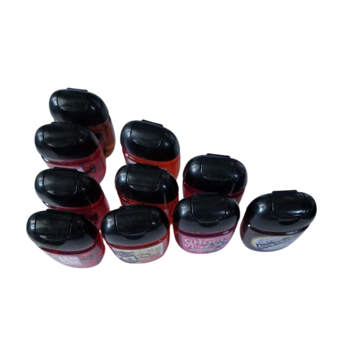Bath & Body Works 10 Small 1 oz Hand Sanitizer  3 Vampire 3 Perrfect  2 Creep it Real 2 GhoulFriend