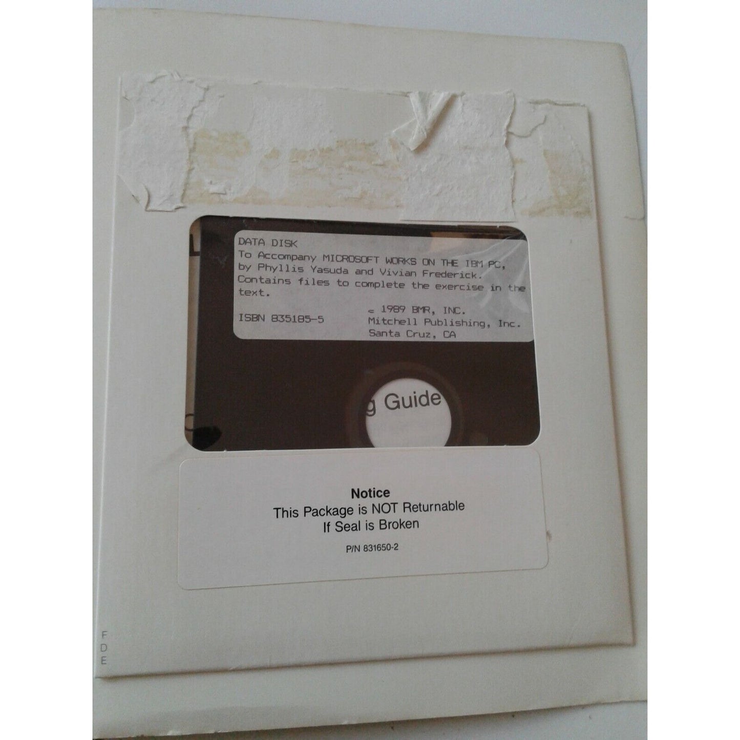 Using Microsoft Works on the PC Mitchell Publishing Floppy Disk Included 909409