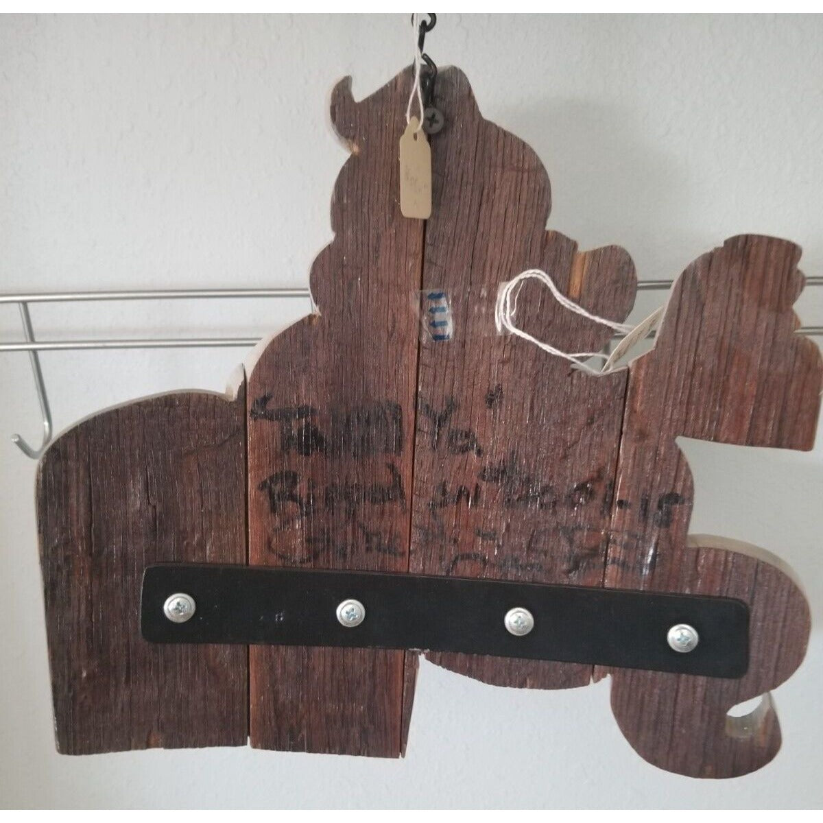 Wood Sign Halloween Ripped  Ghost 1 Tequila 2 Tequila 3 Tequila Ripped Hanging