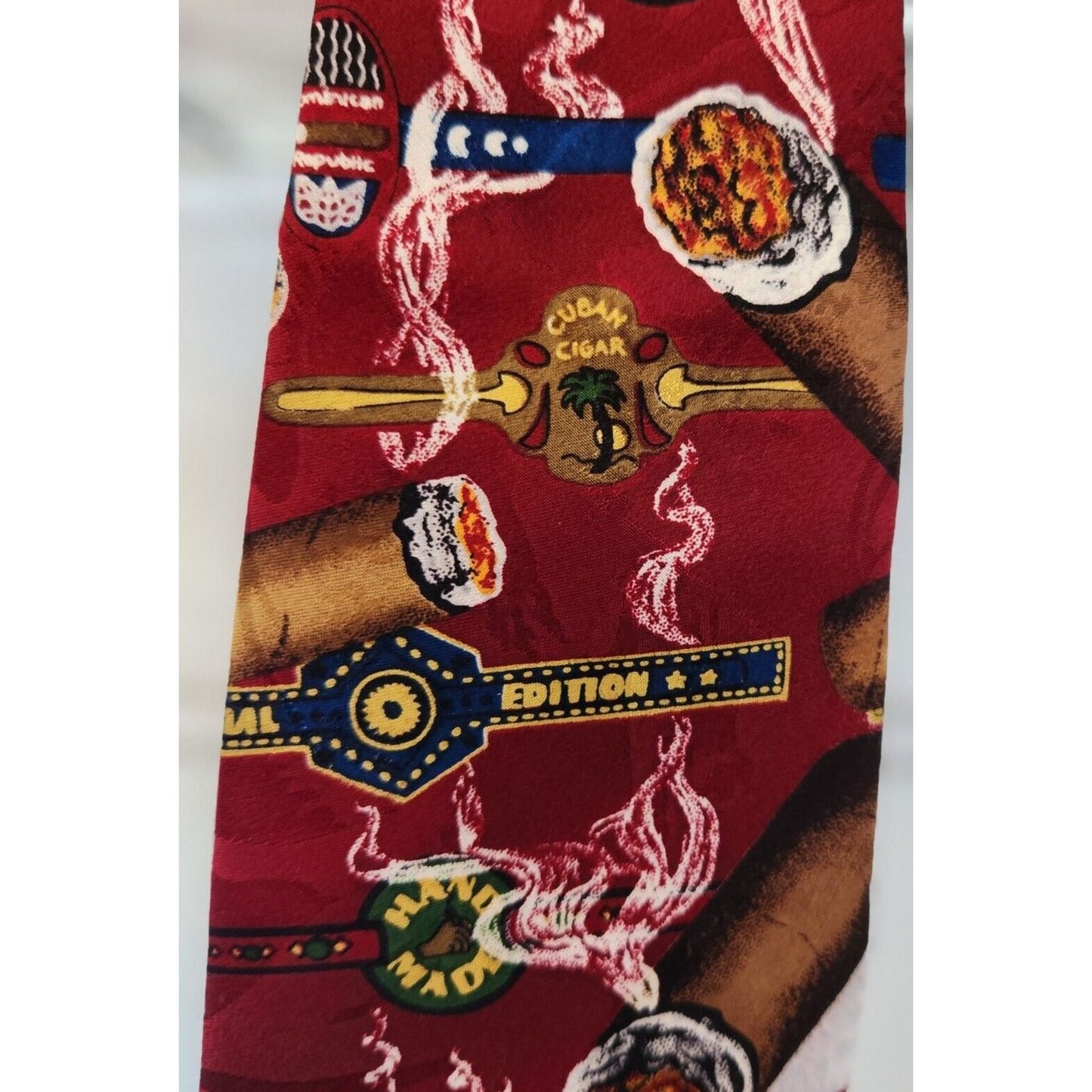 Silk Tie Brand Di Cravatte Cigar Special Edition Honduras  56" x 4"  100% Silk