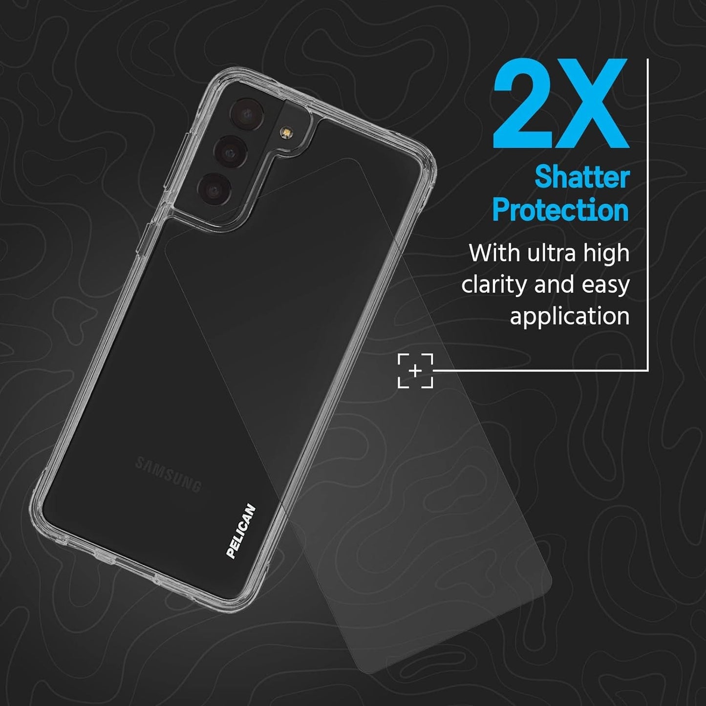 Pelican Samsung Galaxy S21 Case With Screen Protector [Wireless Charging Compatible] [10Ft MIL-Grade Drop Protection] Shockproof Phone Case