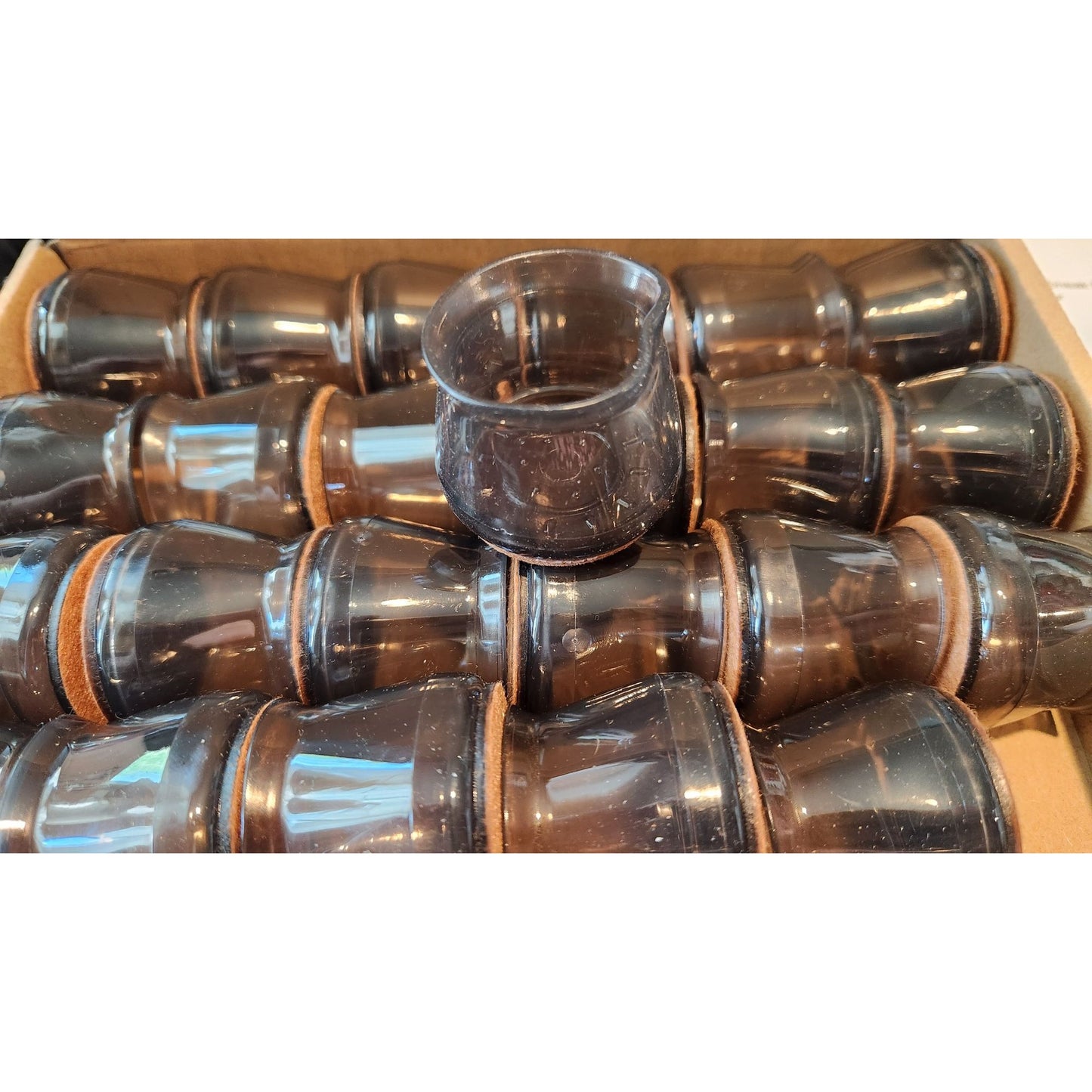 Set of 24 Pcs Silicone Chair Leg Floor Protectors reduce noise, soft and flexible,